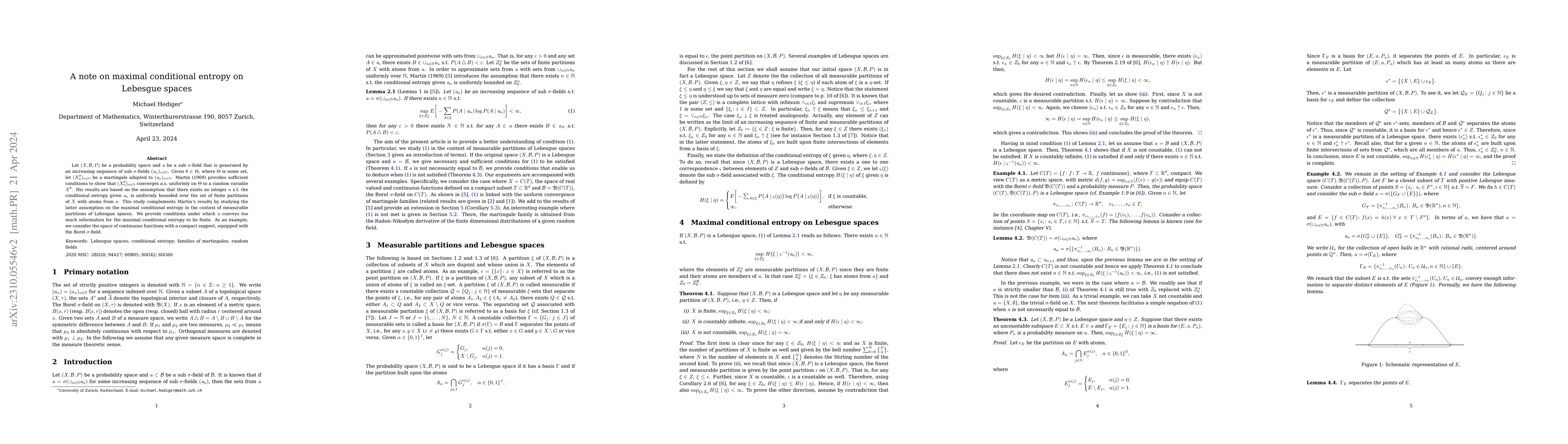 Thumbnail for A note on maximal conditional entropy on Lebesgue spaces