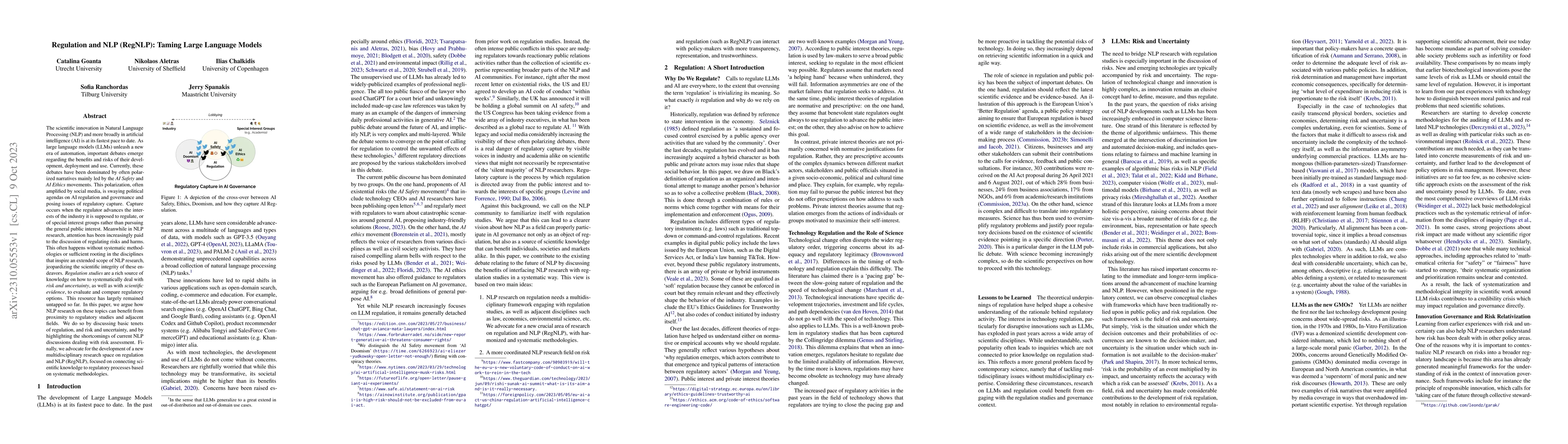 Thumbnail for Regulation and NLP (RegNLP): Taming Large Language Models