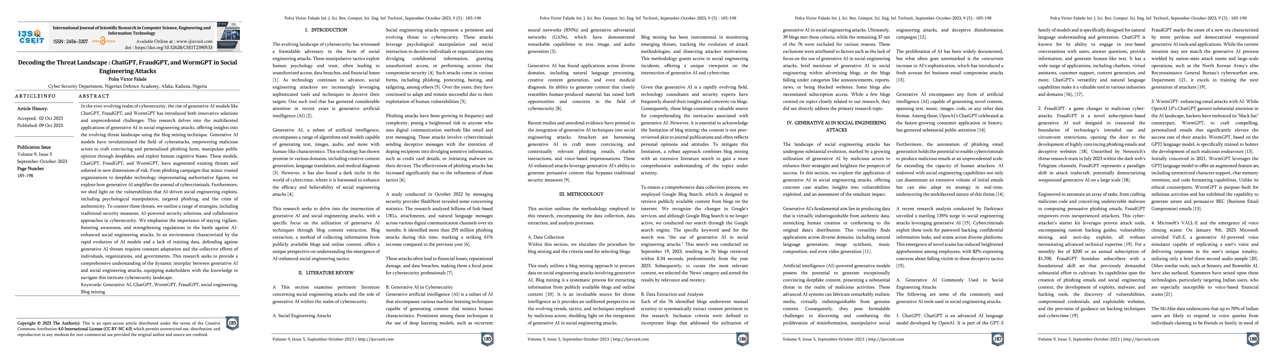 Thumbnail for Decoding the Threat Landscape : ChatGPT, FraudGPT, and WormGPT in Social
  Engineering Attacks