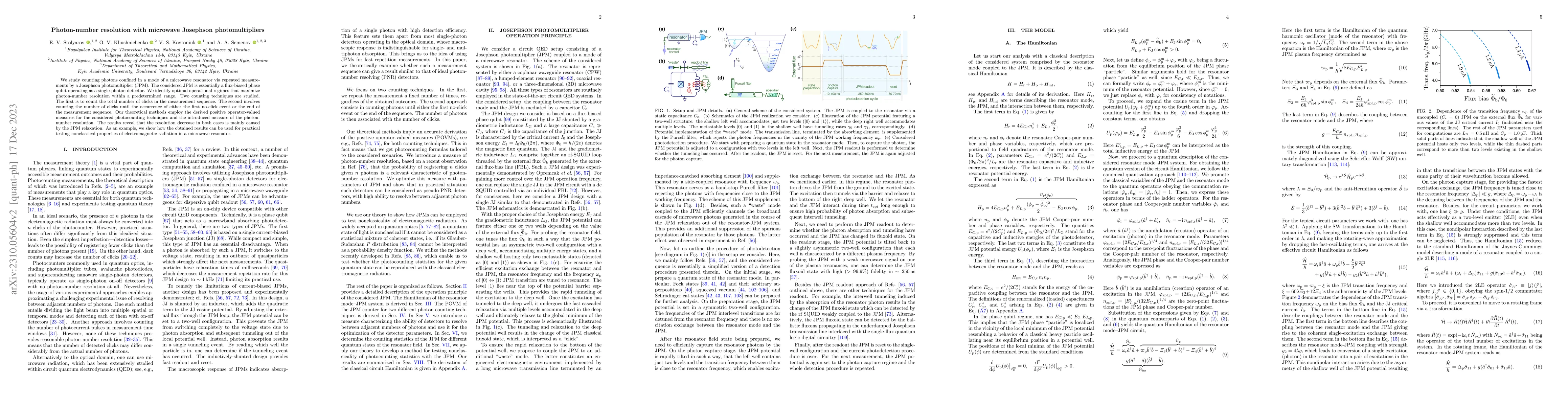 Thumbnail for Photon-number resolution with microwave Josephson photomultipliers