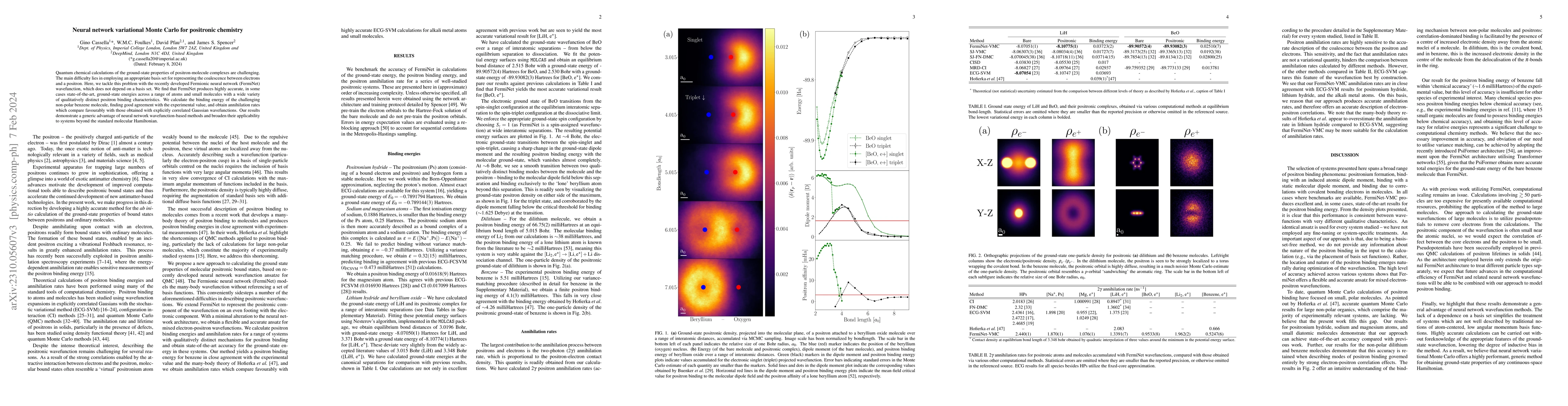 Thumbnail for Neural network variational Monte Carlo for positronic chemistry