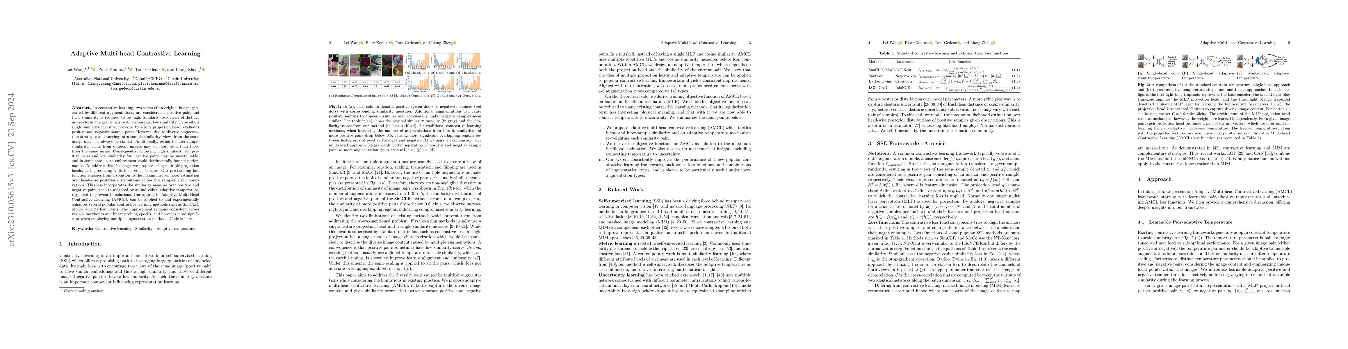 Thumbnail for Adaptive Multi-head Contrastive Learning