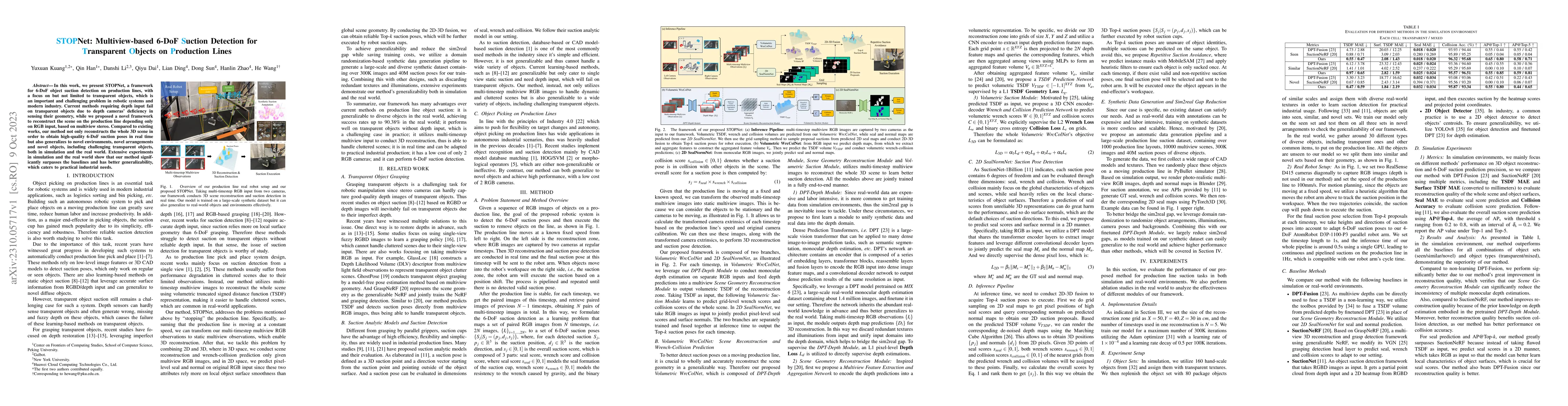 Thumbnail for STOPNet: Multiview-based 6-DoF Suction Detection for Transparent Objects
  on Production Lines