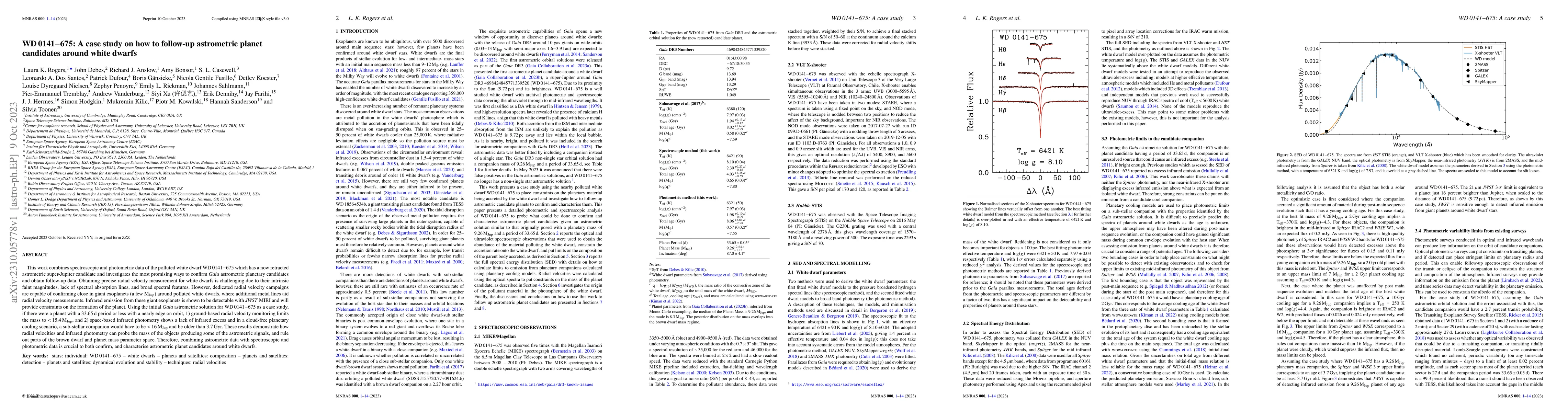Thumbnail for WD0141-675: A case study on how to follow-up astrometric planet
  candidates around white dwarfs