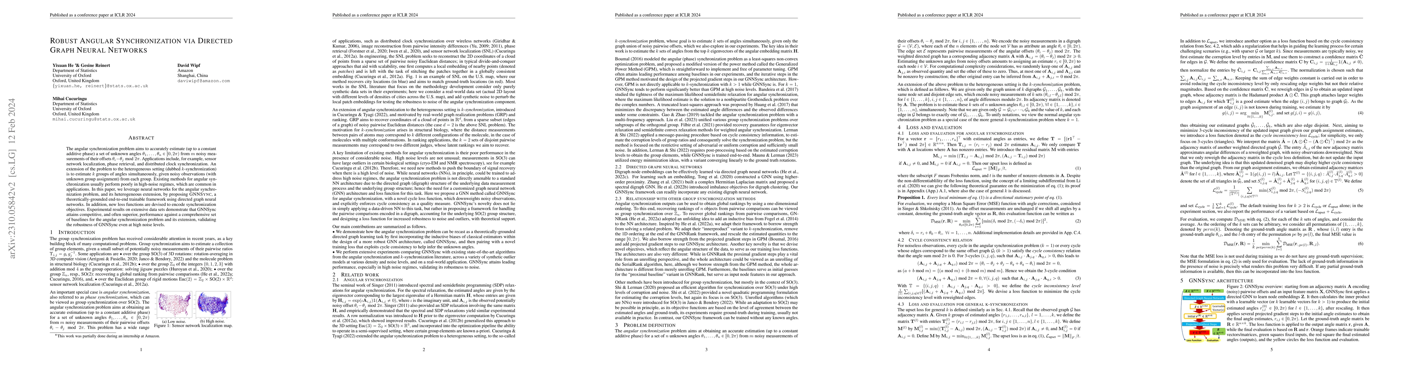 Thumbnail for Robust Angular Synchronization via Directed Graph Neural Networks