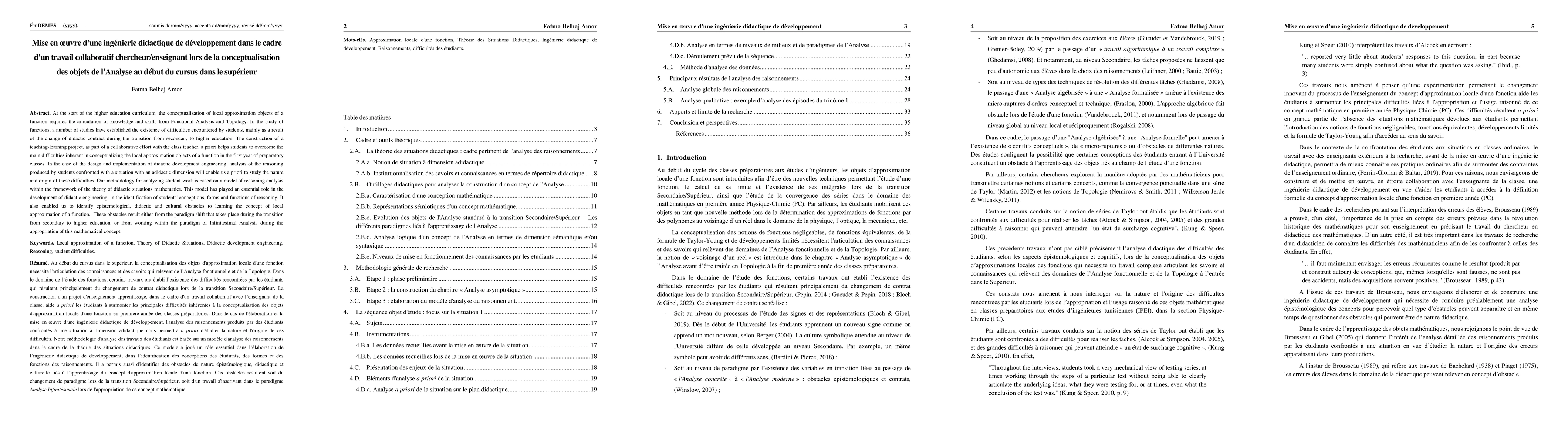 Thumbnail for Mise en {\oe}uvre d'une ing\'enierie didactique de d\'eveloppement dans
  le cadre d'un travail collaboratif chercheur/enseignant lors de la
  conceptualisation des objets de l'Analyse au d\'ebut du cursus dans le
  sup\'erieur