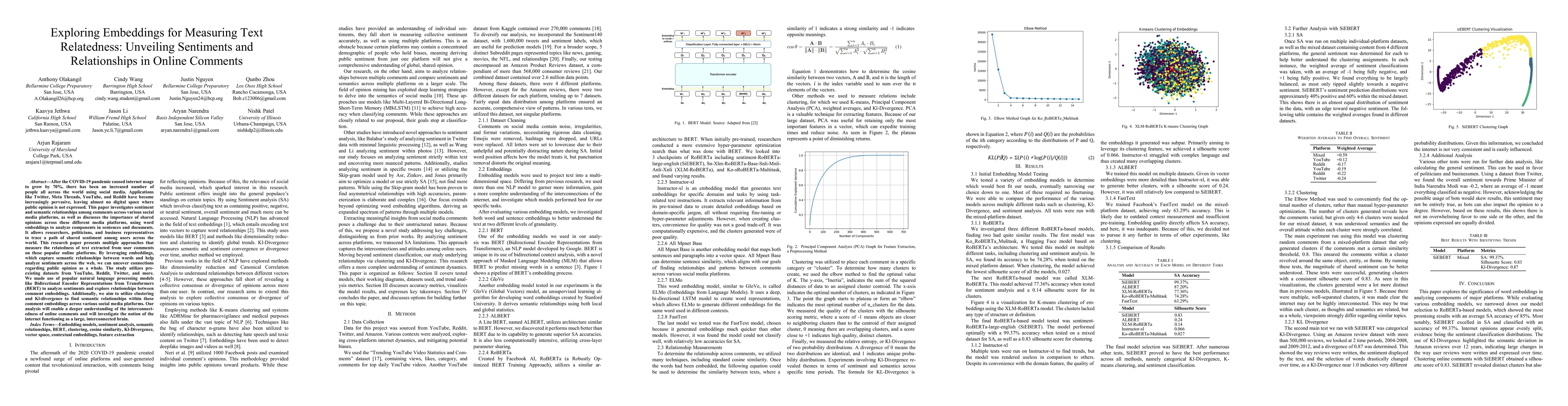Thumbnail for Exploring Embeddings for Measuring Text Relatedness: Unveiling
  Sentiments and Relationships in Online Comments