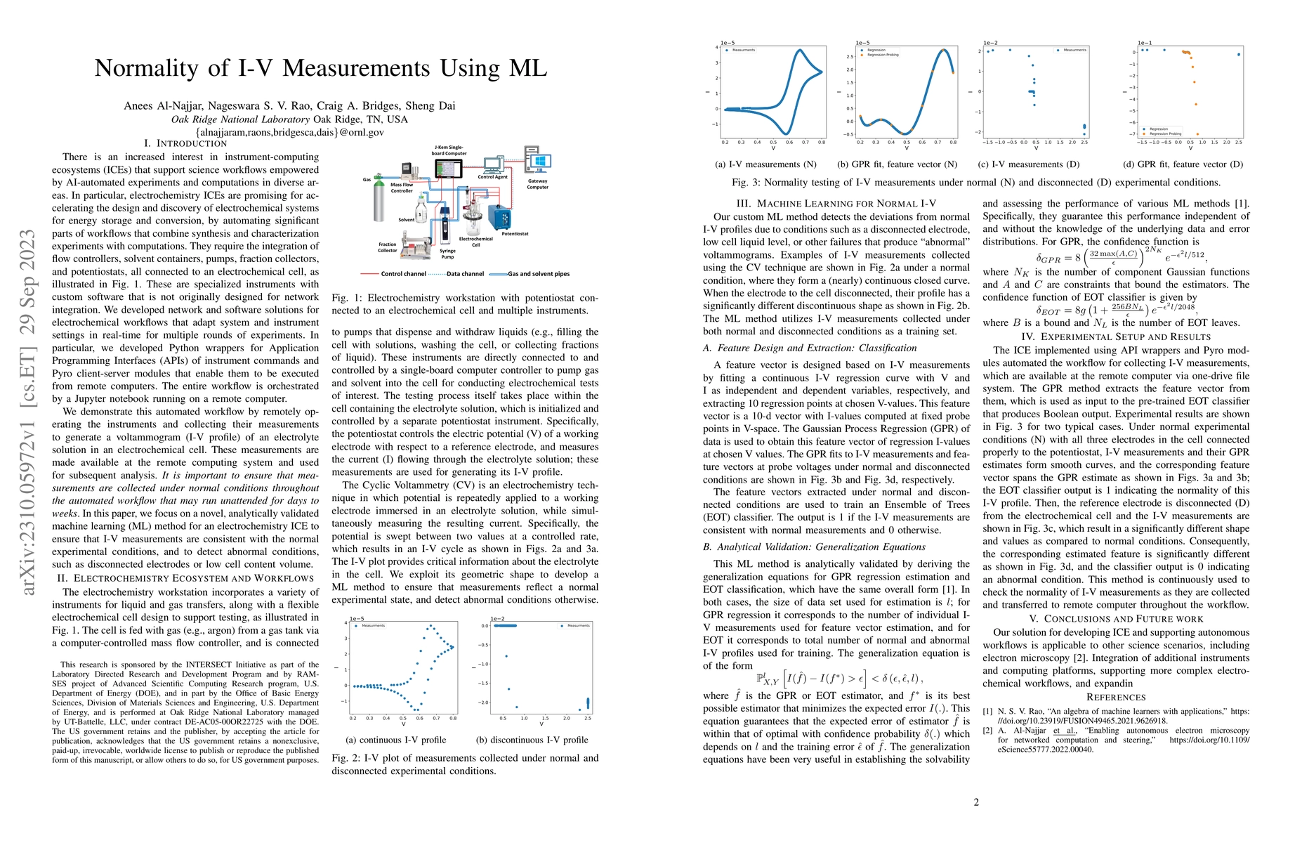 Thumbnail for Normality of I-V Measurements Using ML