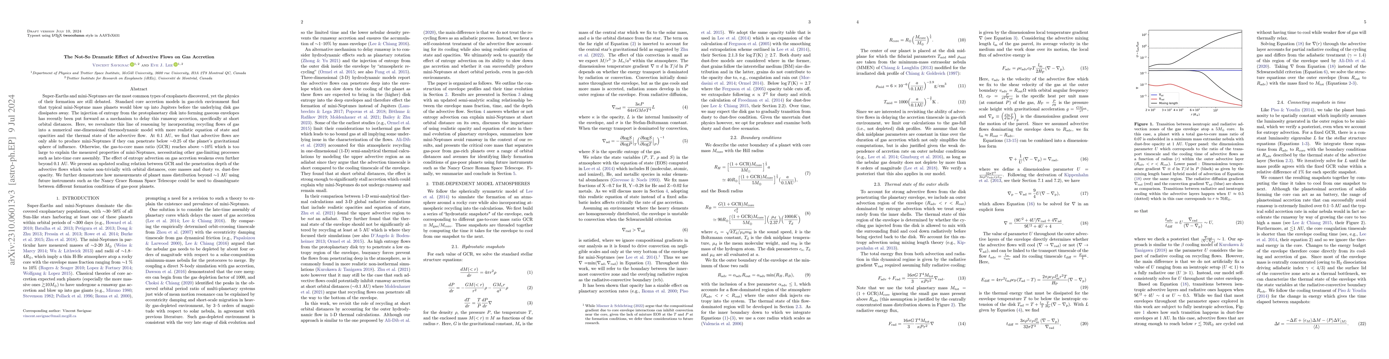Thumbnail for The Not-So Dramatic Effect of Advective Flows on Gas Accretion