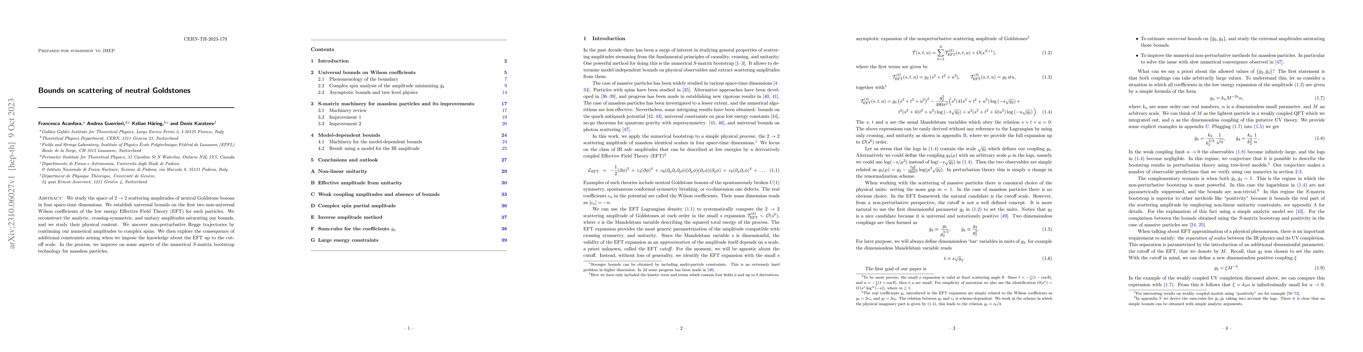 Thumbnail for Bounds on scattering of neutral Goldstones