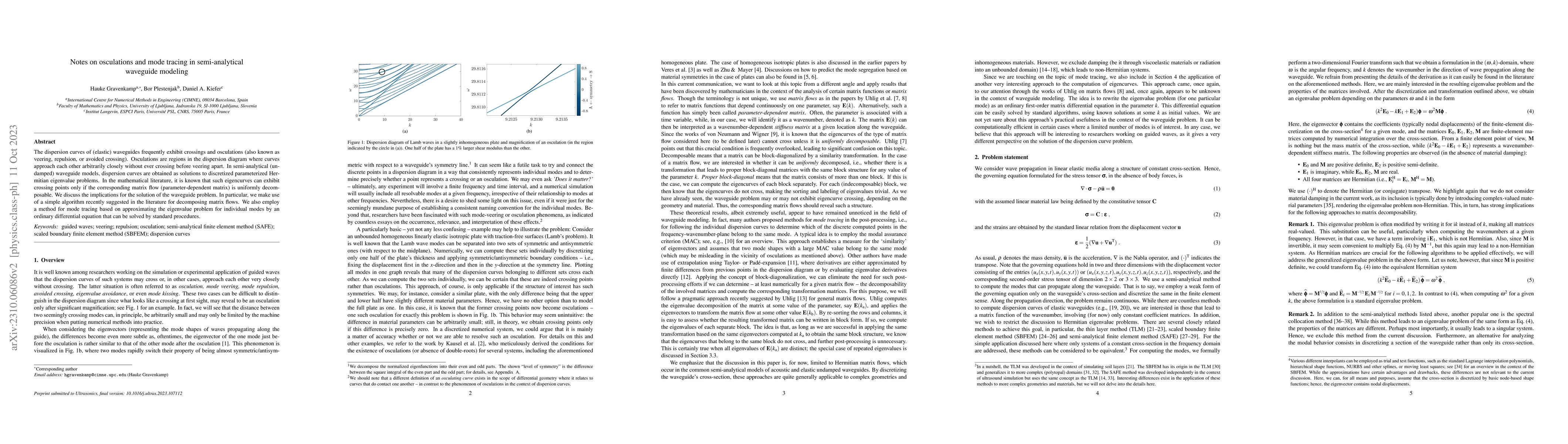 Thumbnail for Notes on osculations and mode tracing in semi-analytical waveguide
  modeling