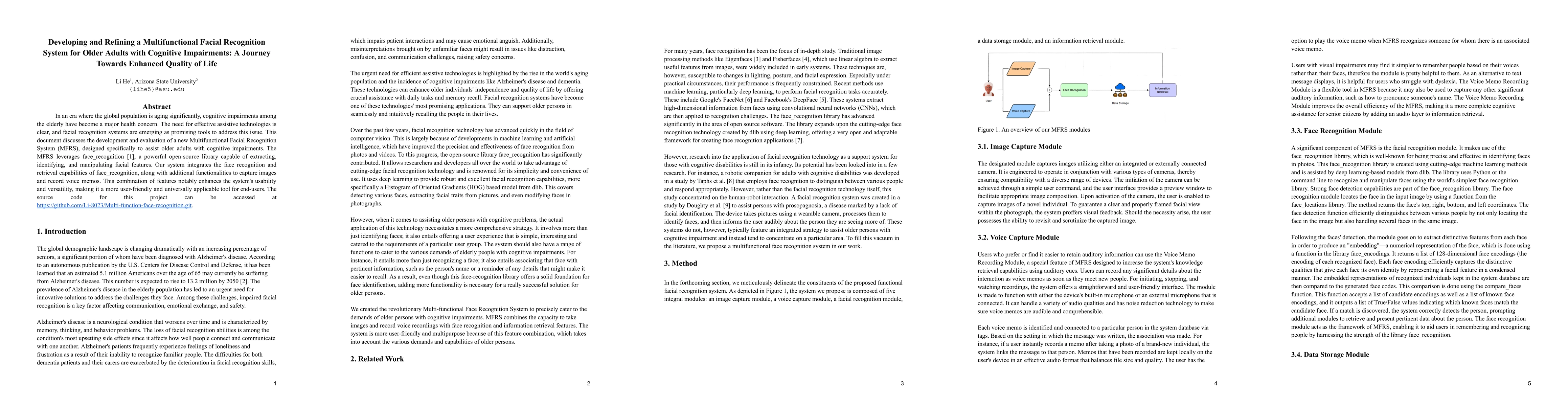 Thumbnail for Developing and Refining a Multifunctional Facial Recognition System for
  Older Adults with Cognitive Impairments: A Journey Towards Enhanced Quality
  of Life
