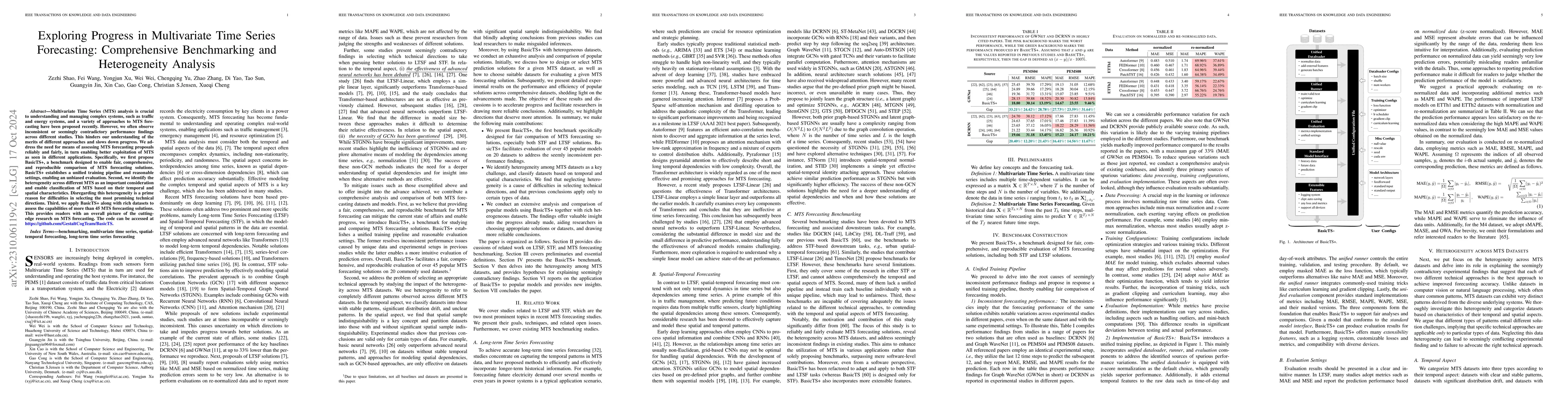 Thumbnail for Exploring Progress in Multivariate Time Series Forecasting:
  Comprehensive Benchmarking and Heterogeneity Analysis
