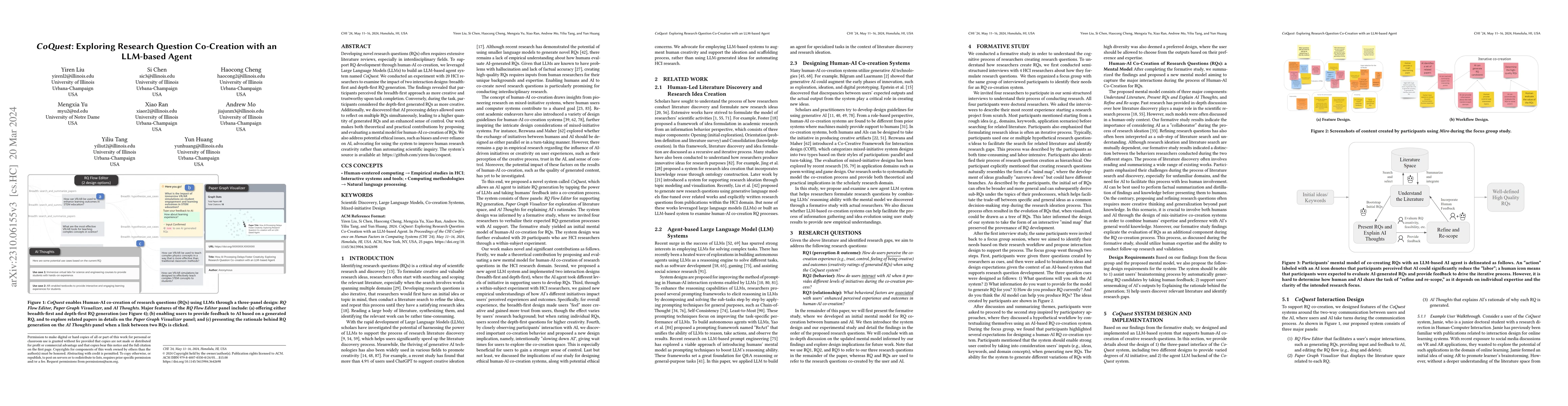 Thumbnail for CoQuest: Exploring Research Question Co-Creation with an LLM-based Agent