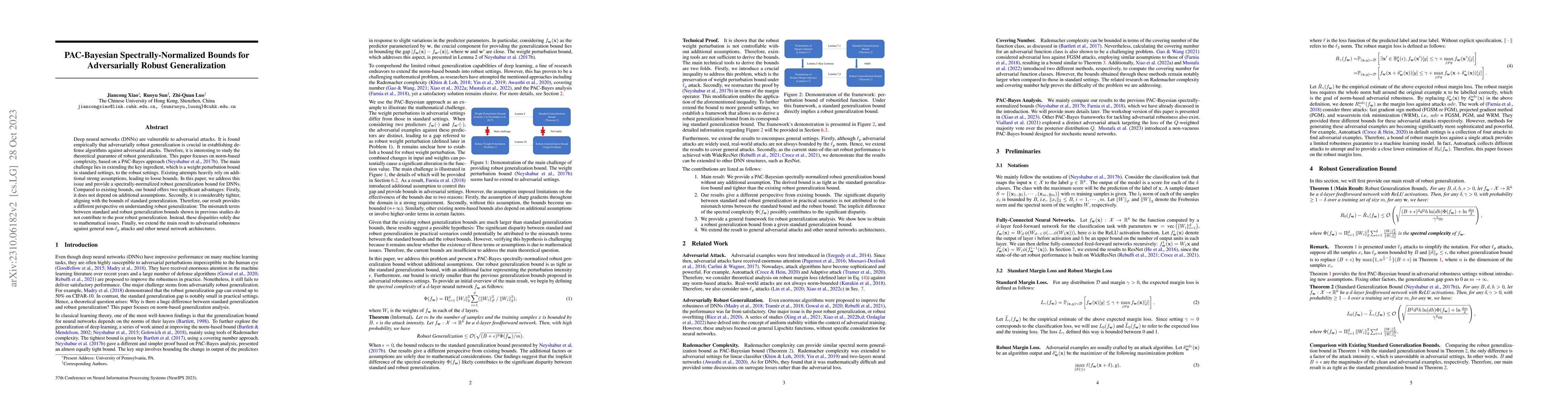 Thumbnail for PAC-Bayesian Spectrally-Normalized Bounds for Adversarially Robust
  Generalization
