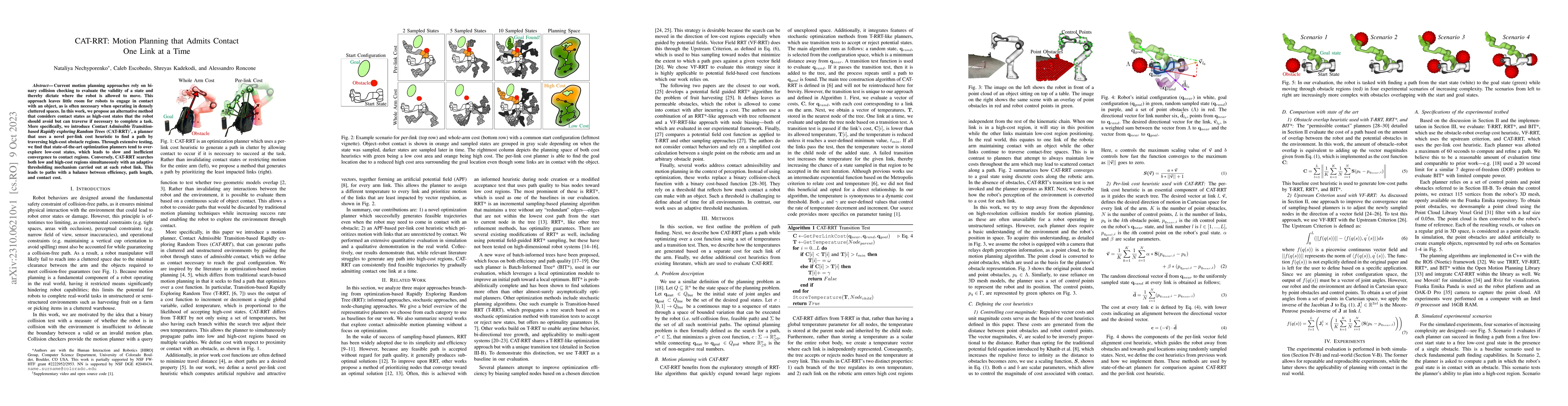Thumbnail for CAT-RRT: Motion Planning that Admits Contact One Link at a Time