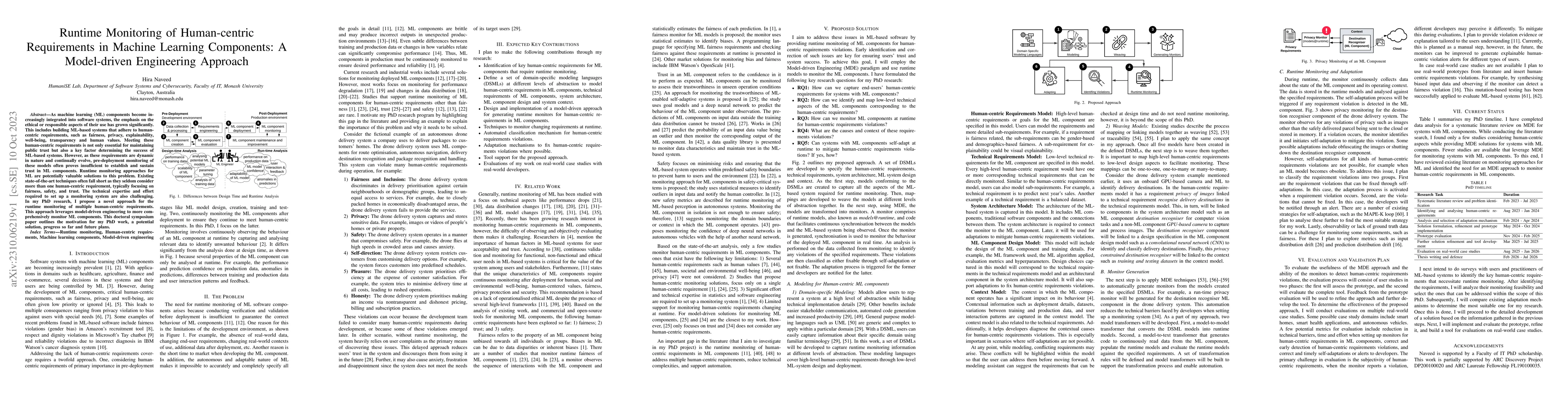 Thumbnail for Runtime Monitoring of Human-centric Requirements in Machine Learning
  Components: A Model-driven Engineering Approach