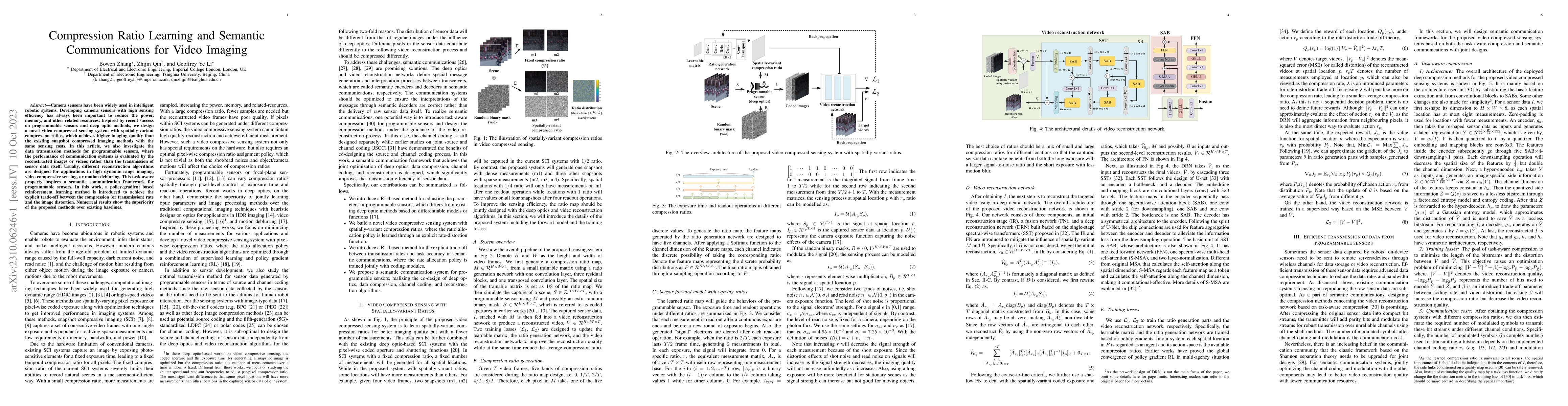 Thumbnail for Compression Ratio Learning and Semantic Communications for Video Imaging