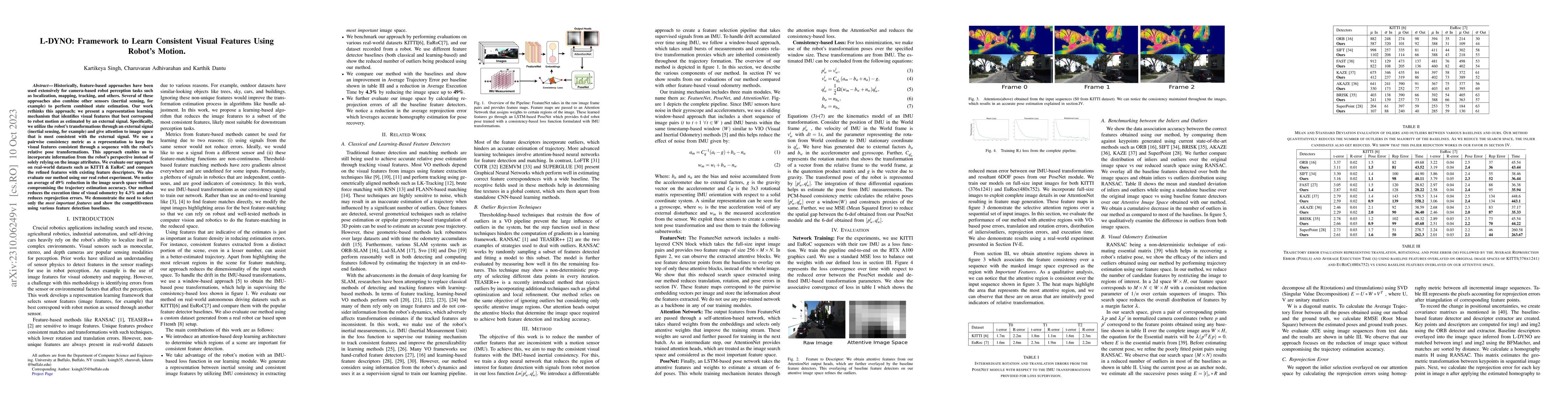 Thumbnail for l-dyno: framework to learn consistent visual features using robot's
  motion