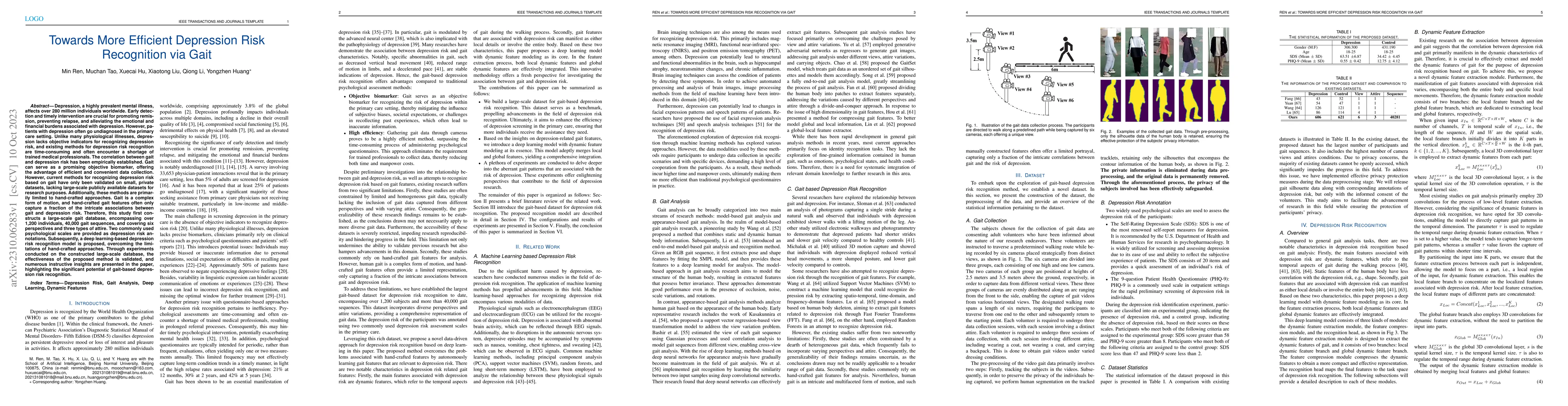 Thumbnail for Towards More Efficient Depression Risk Recognition via Gait