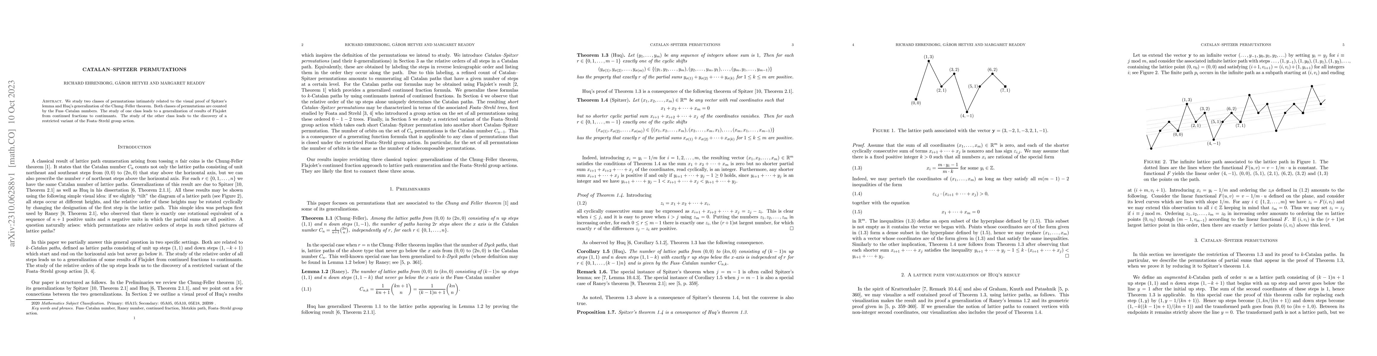 Thumbnail for Catalan-Spitzer permutations