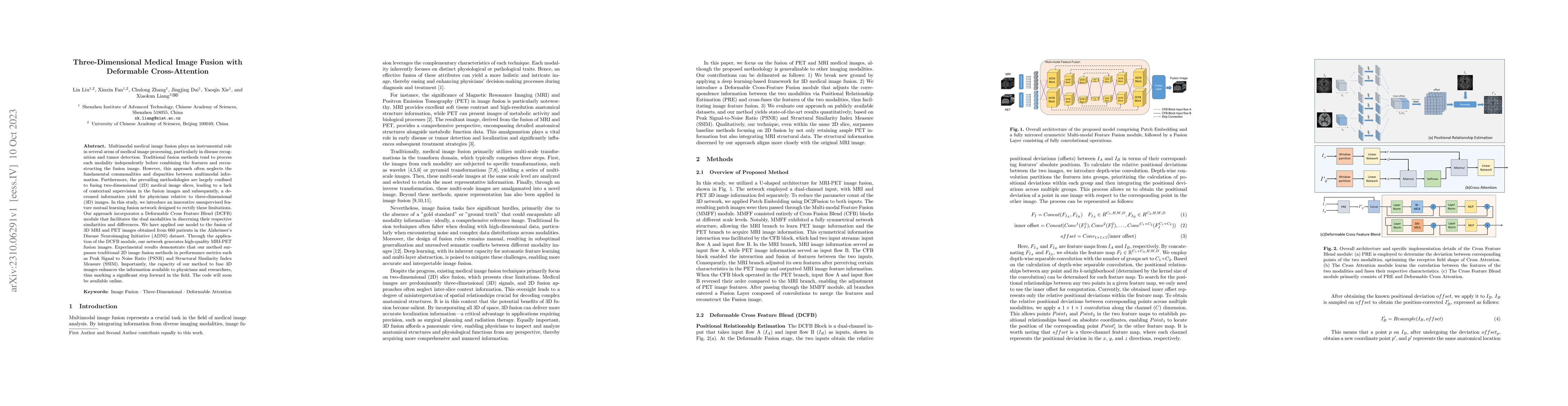 Thumbnail for Three-Dimensional Medical Image Fusion with Deformable Cross-Attention