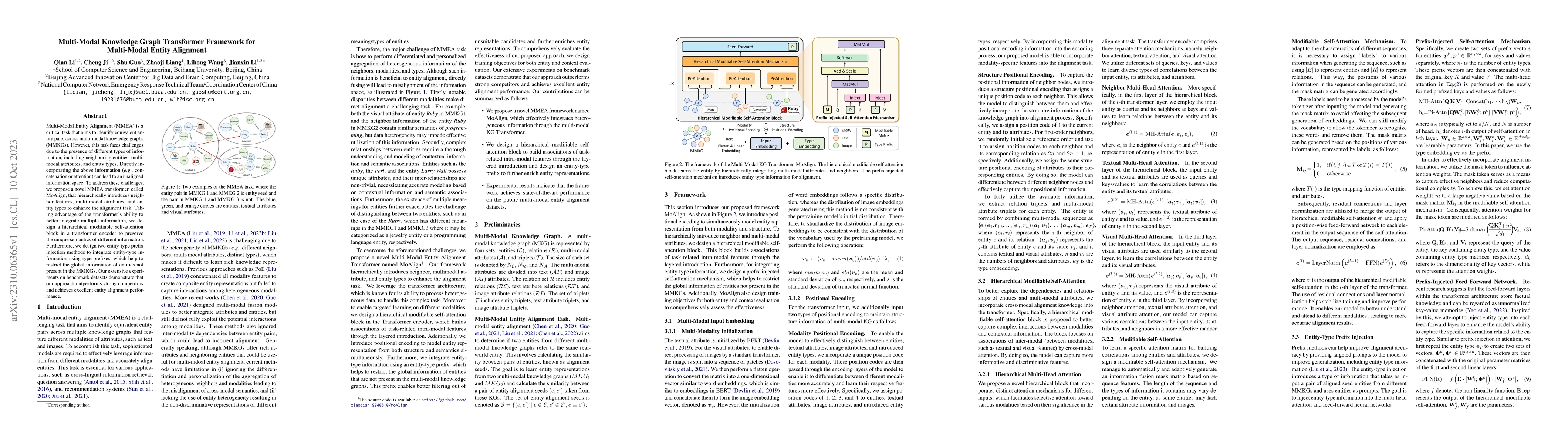 Thumbnail for Multi-Modal Knowledge Graph Transformer Framework for Multi-Modal Entity
  Alignment