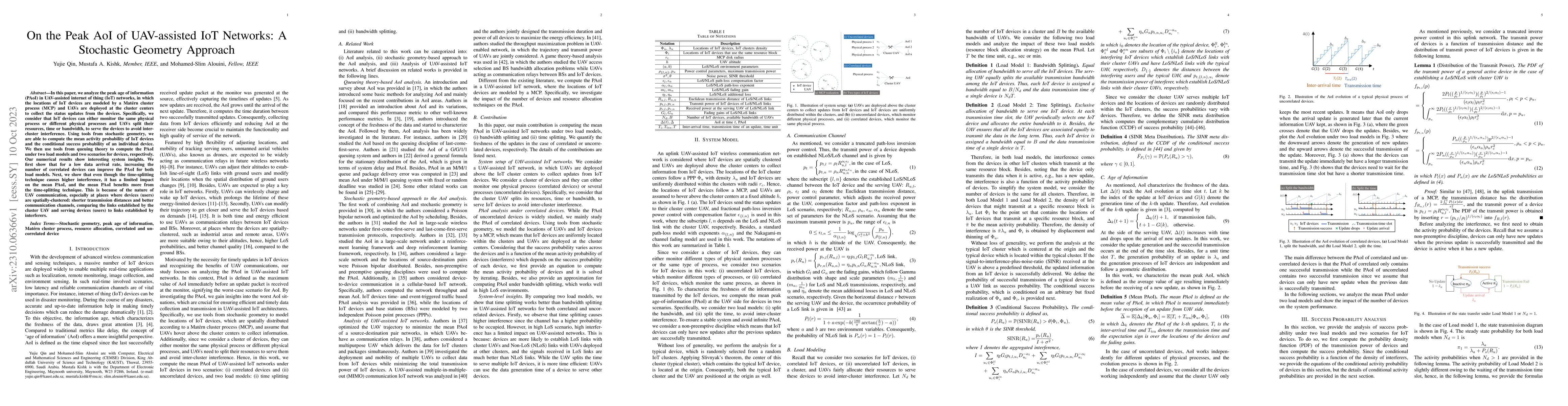 Thumbnail for On the Peak AoI of UAV-assisted IoT Networks: A Stochastic Geometry
  Approach