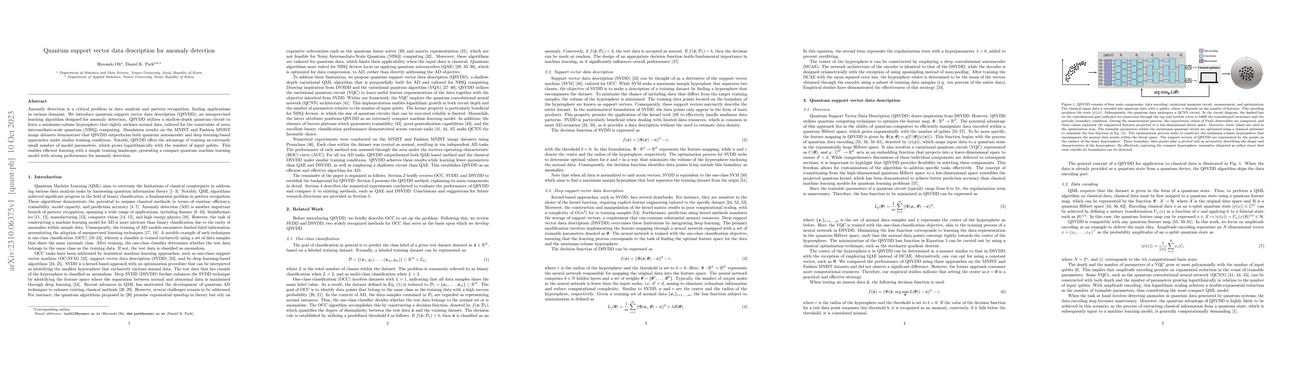 Thumbnail for Quantum support vector data description for anomaly detection