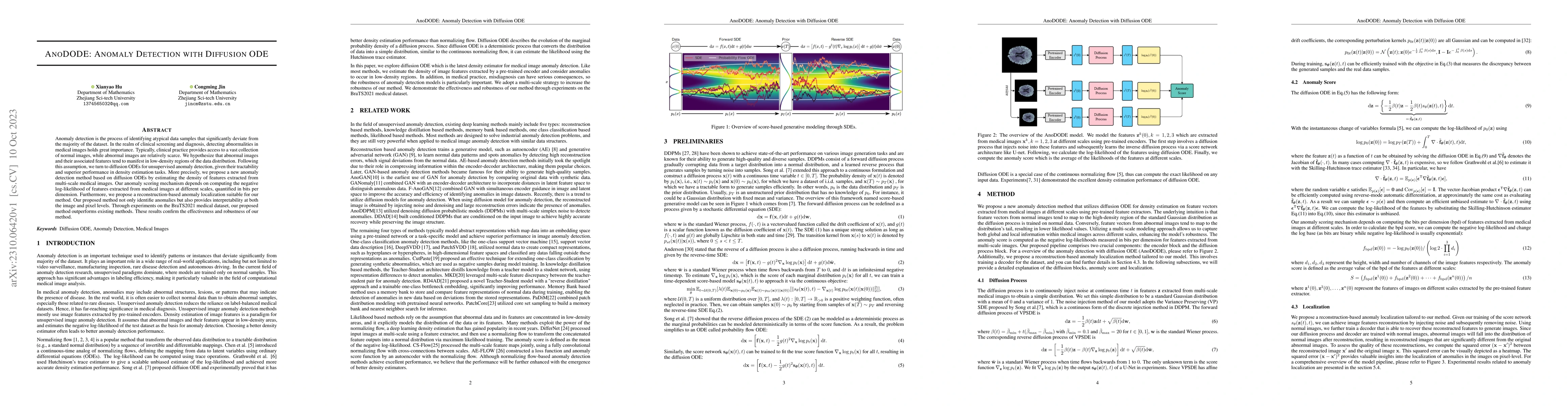 Thumbnail for AnoDODE: Anomaly Detection with Diffusion ODE
