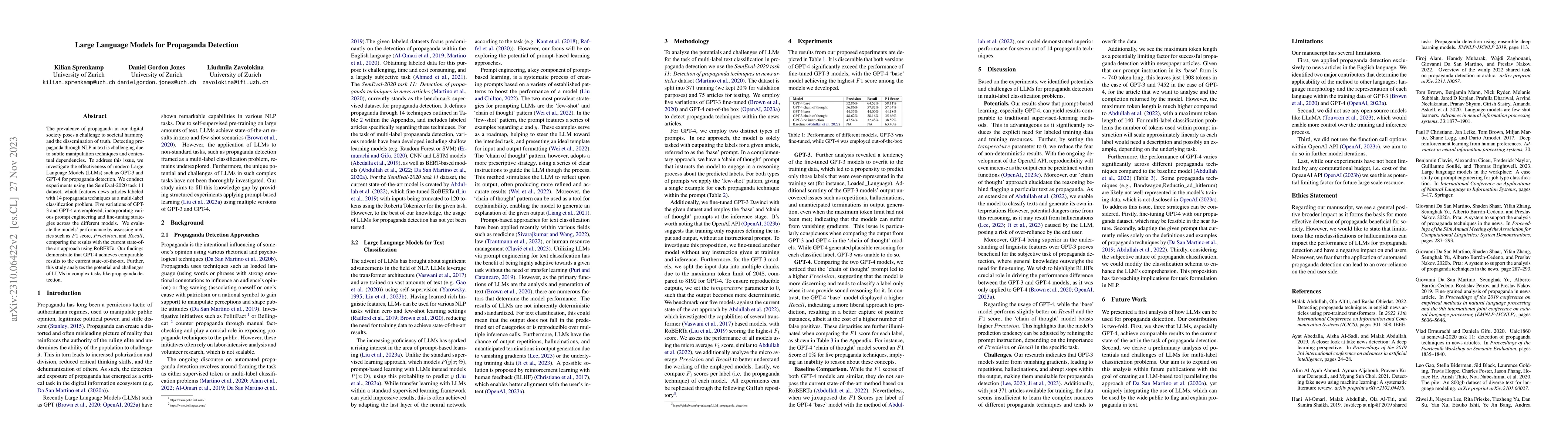 Thumbnail for Large Language Models for Propaganda Detection