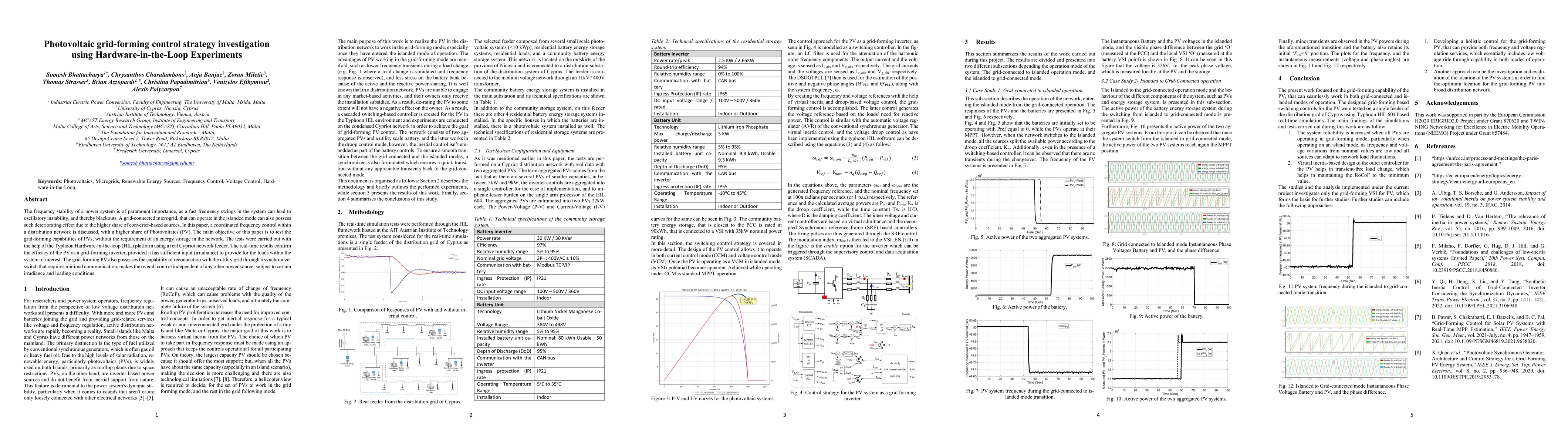 Thumbnail for Photovoltaic grid-forming control strategy investigation using
  hardware-in-the-loop experiments