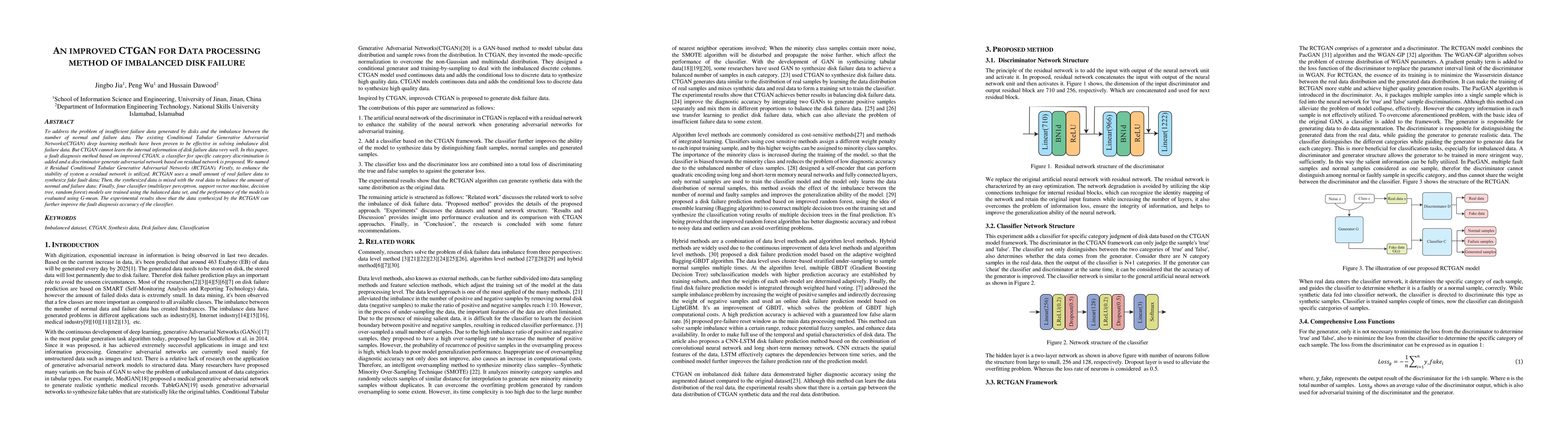 Thumbnail for An improved CTGAN for data processing method of imbalanced disk failure