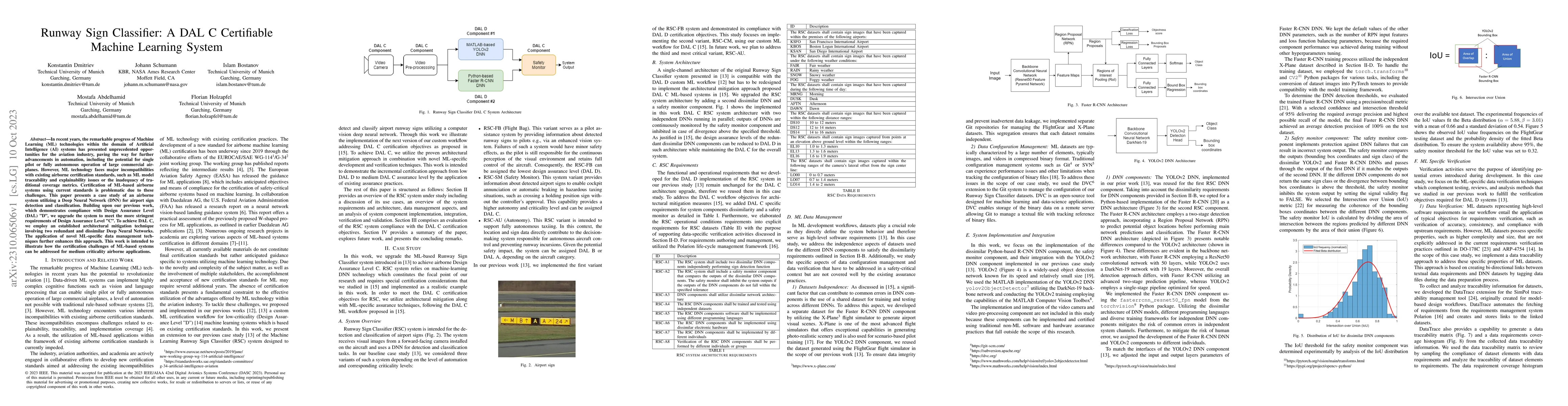 Thumbnail for Runway Sign Classifier: A DAL C Certifiable Machine Learning System