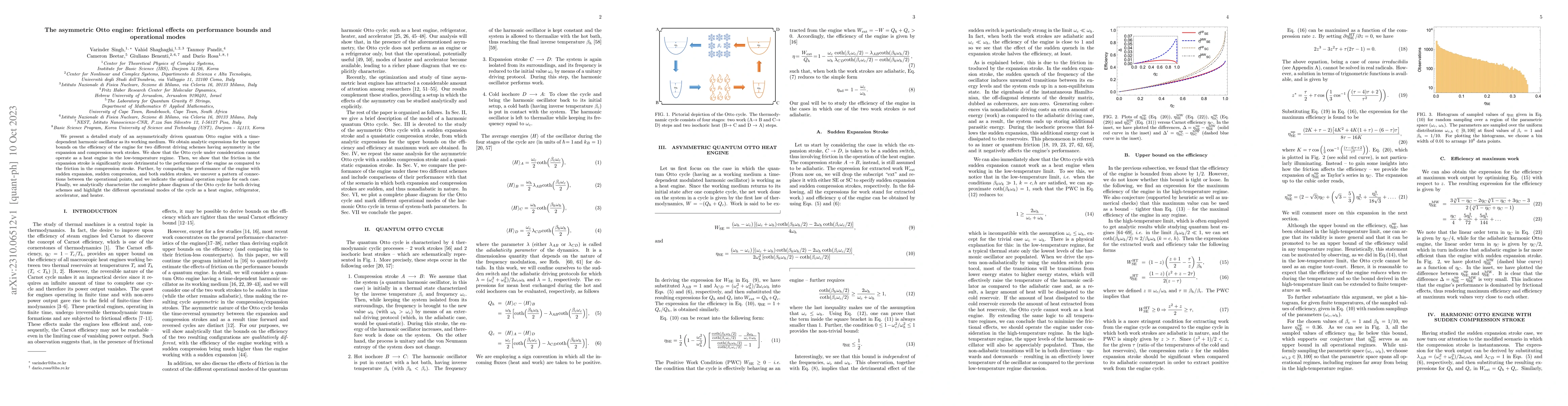 Thumbnail for The asymmetric Otto engine: frictional effects on performance bounds and
  operational modes