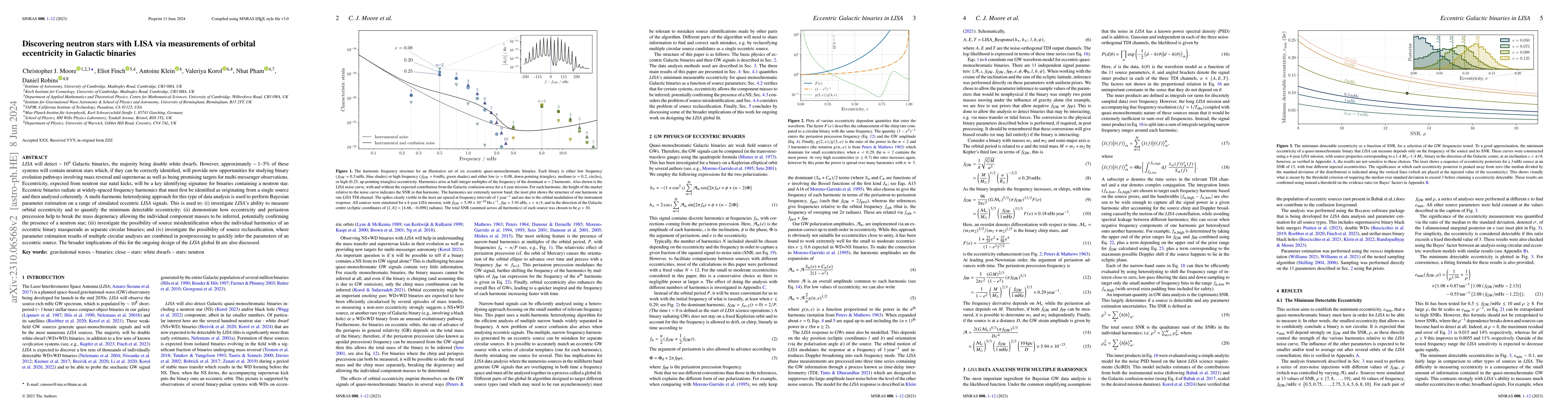 Thumbnail for Discovering neutron stars with LISA via measurements of orbital
  eccentricity in Galactic binaries