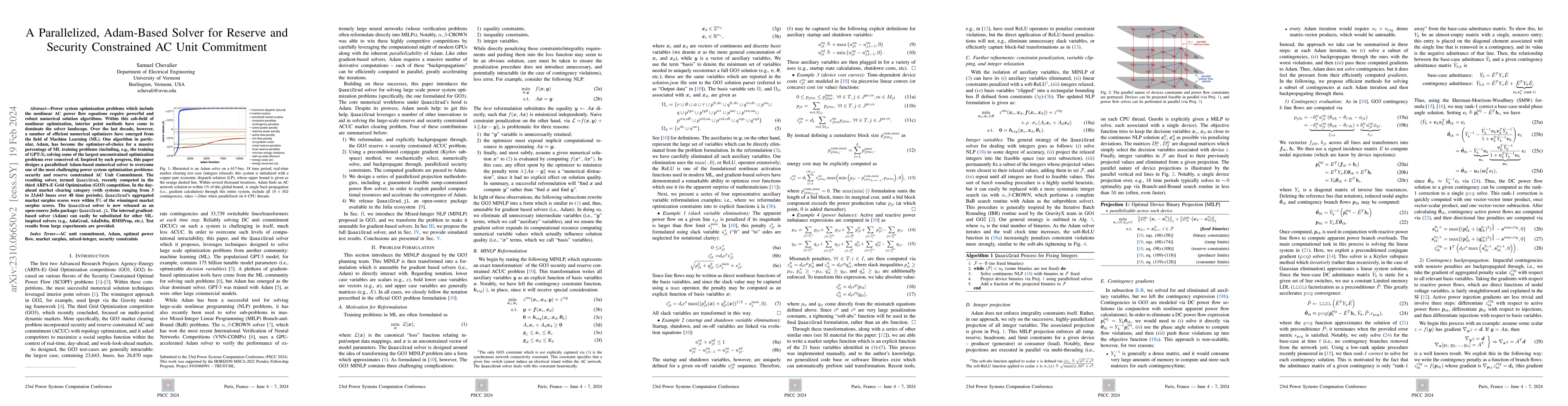 Thumbnail for A Parallelized, Adam-Based Solver for Reserve and Security Constrained
  AC Unit Commitment