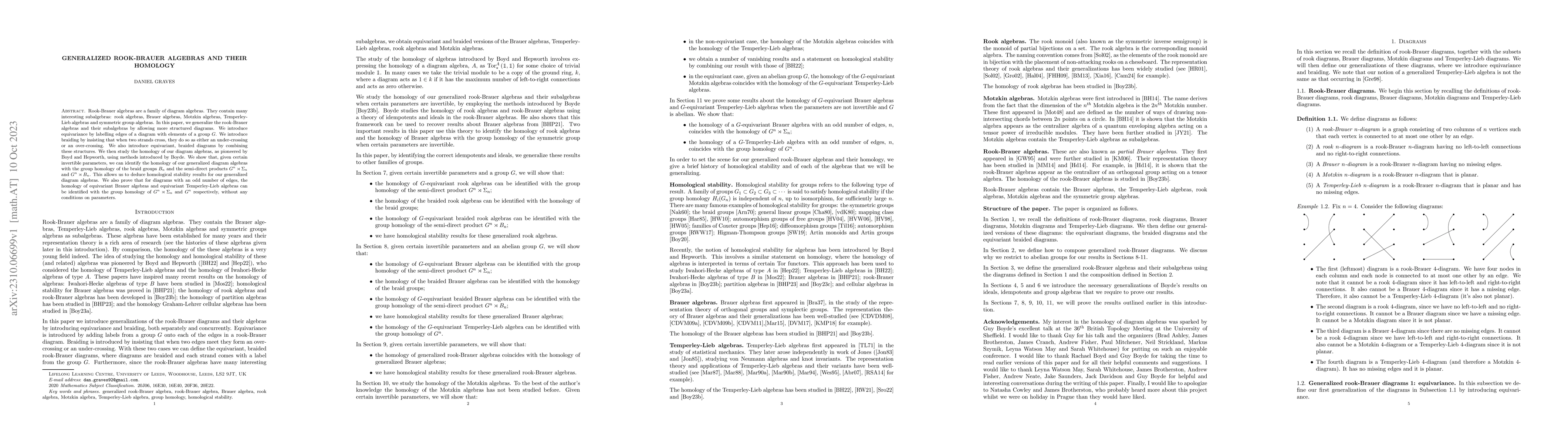 Thumbnail for Generalized rook-Brauer algebras and their homology