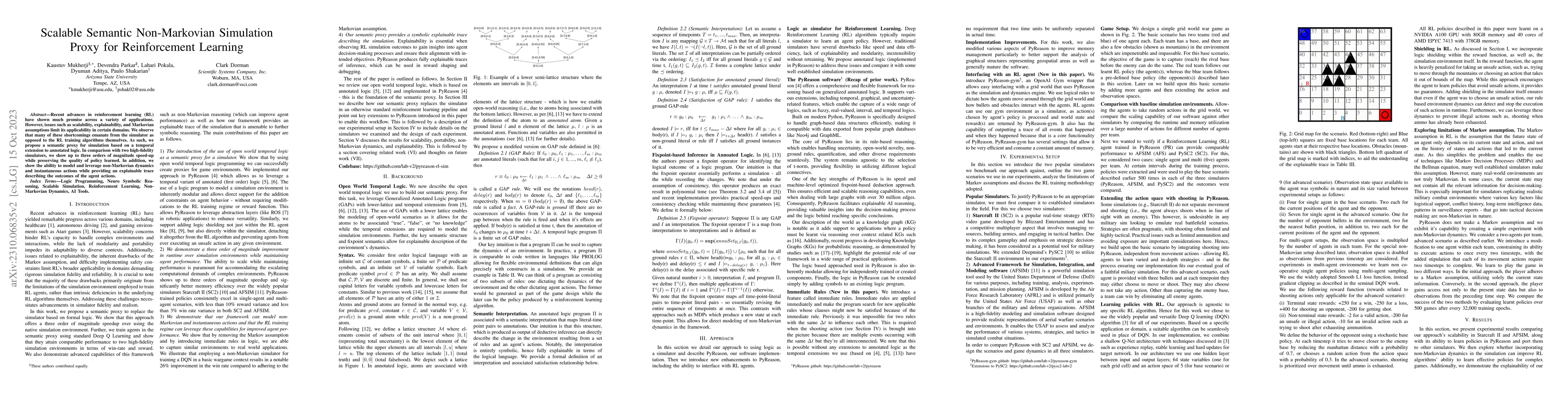 Thumbnail for Scalable Semantic Non-Markovian Simulation Proxy for Reinforcement
  Learning