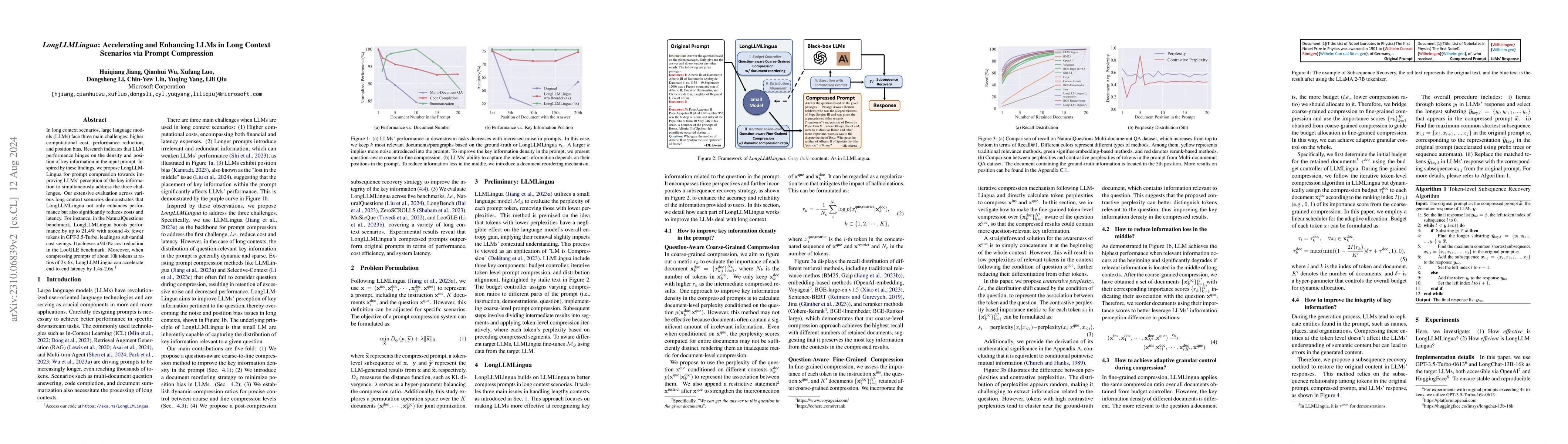 Thumbnail for LongLLMLingua: Accelerating and Enhancing LLMs in Long Context Scenarios
  via Prompt Compression