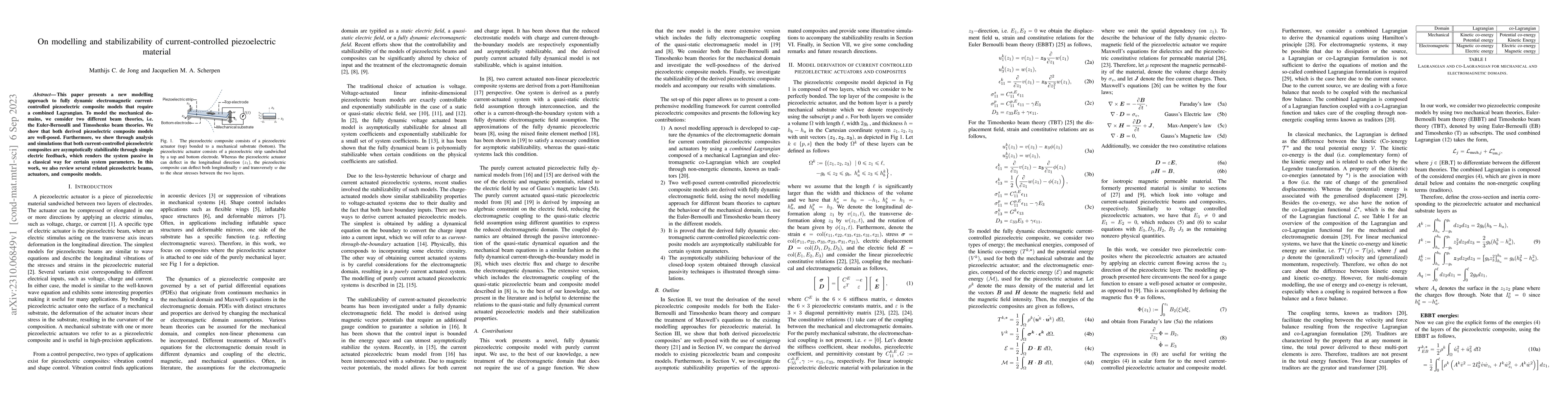 Thumbnail for On modelling and stabilizability of current-controlled piezoelectric
  material