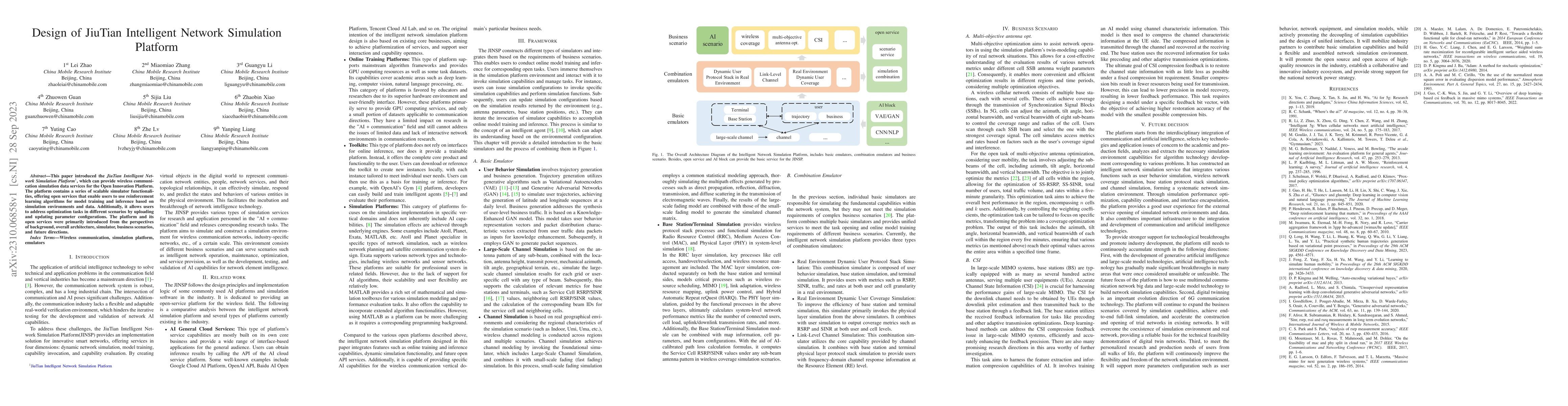Thumbnail for Design of JiuTian Intelligent Network Simulation Platform
