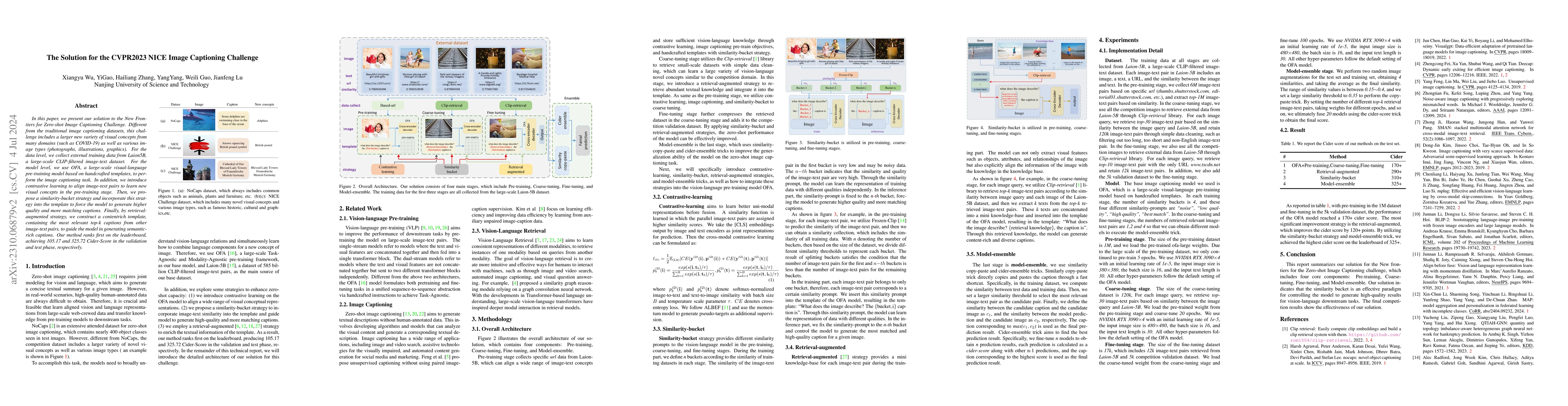 Thumbnail for The Solution for the CVPR2023 NICE Image Captioning Challenge