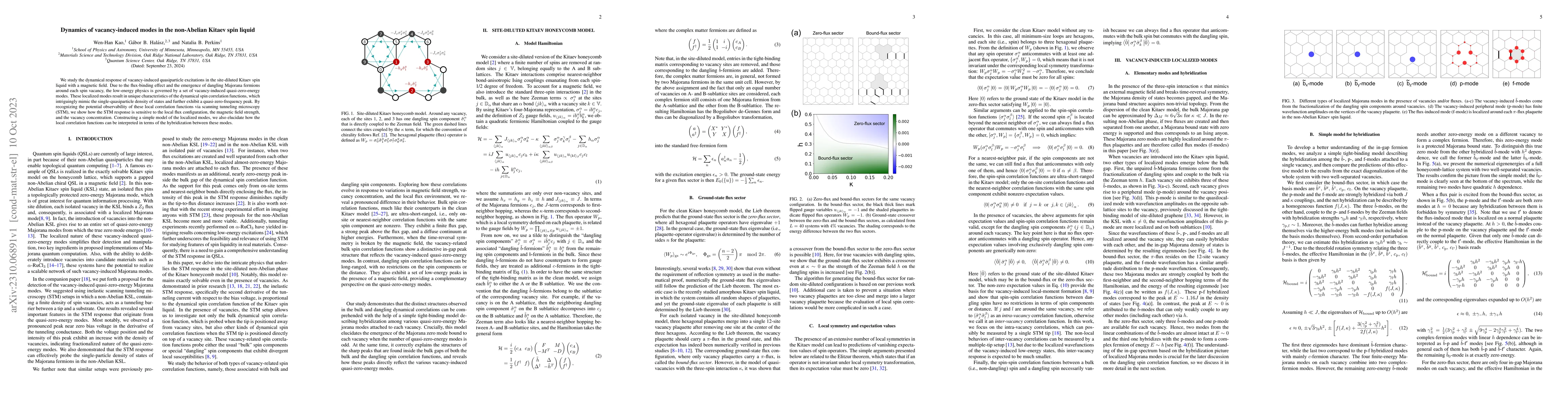 Thumbnail for Dynamics of vacancy-induced modes in the non-Abelian Kitaev spin liquid
