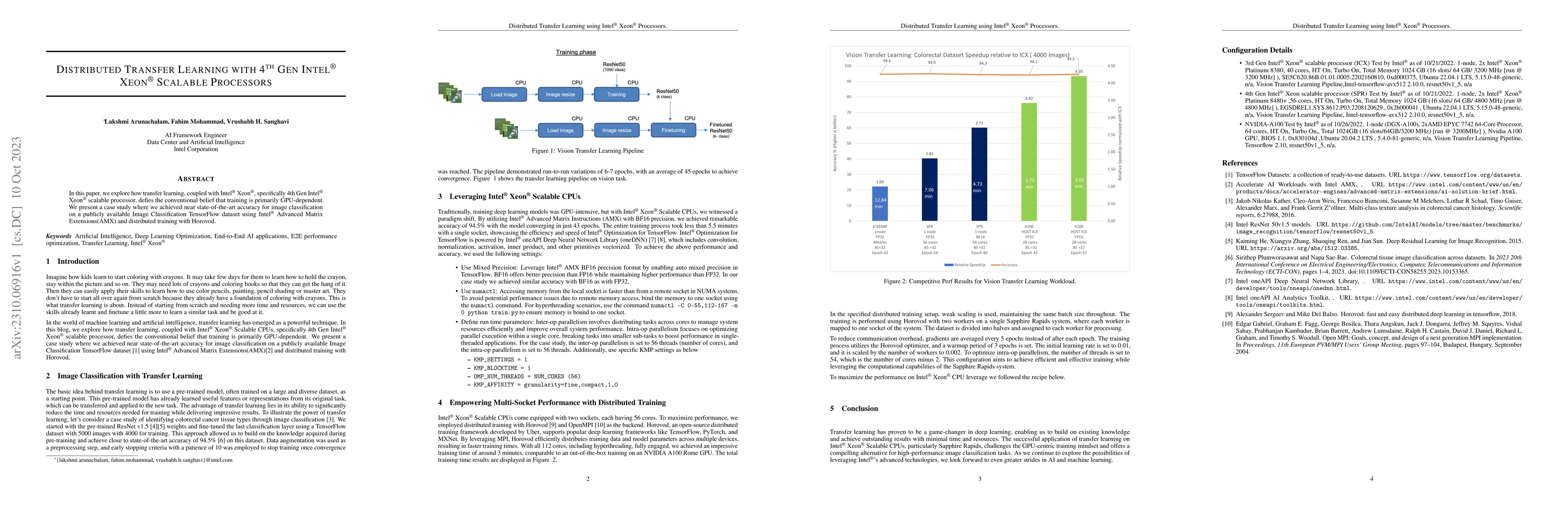 Thumbnail for Distributed Transfer Learning with 4th Gen Intel Xeon Processors