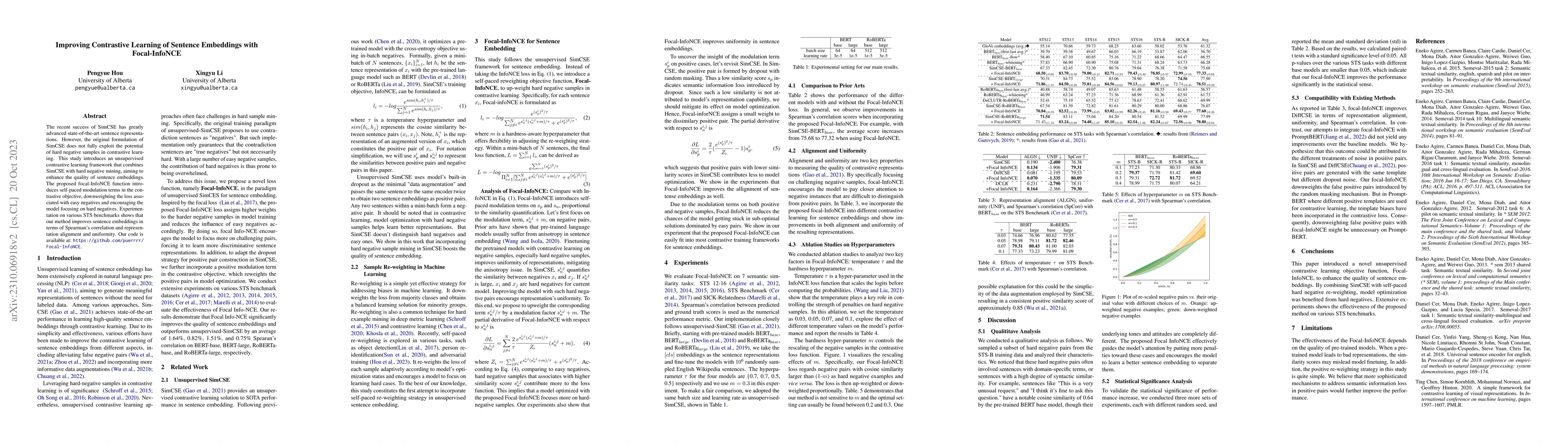 Thumbnail for Improving Contrastive Learning of Sentence Embeddings with Focal-InfoNCE
