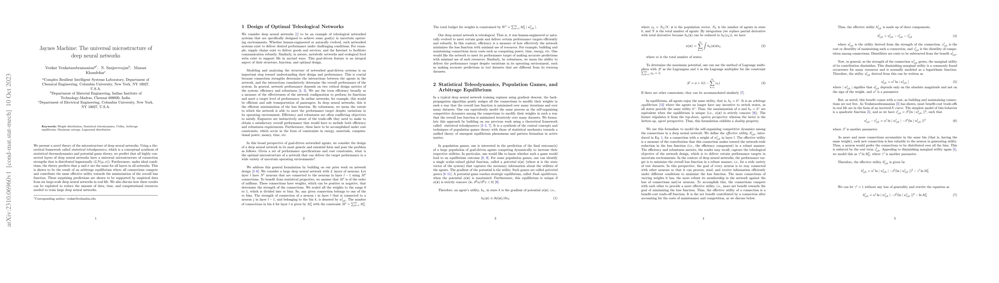 Thumbnail for Jaynes Machine: The universal microstructure of deep neural networks