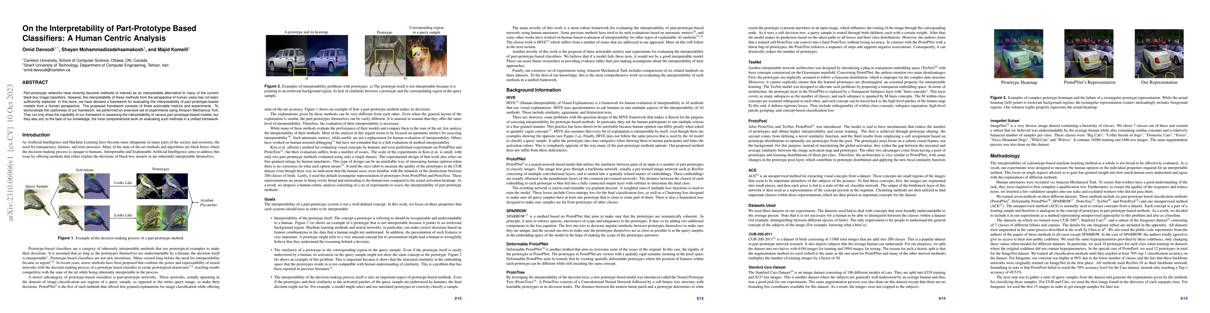 Thumbnail for On the Interpretability of Part-Prototype Based Classifiers: A Human
  Centric Analysis