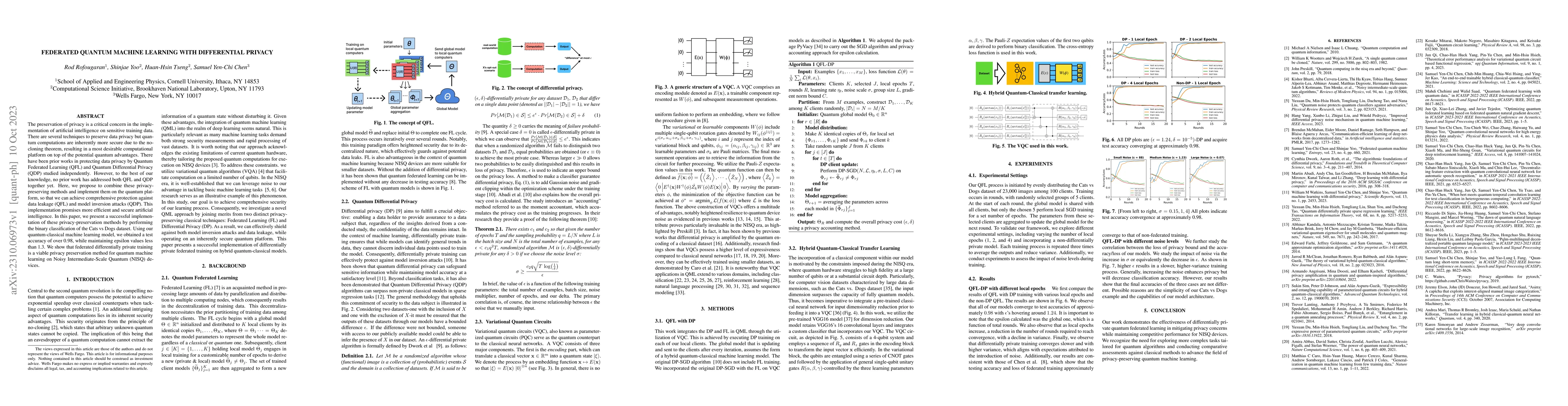 Thumbnail for Federated Quantum Machine Learning with Differential Privacy