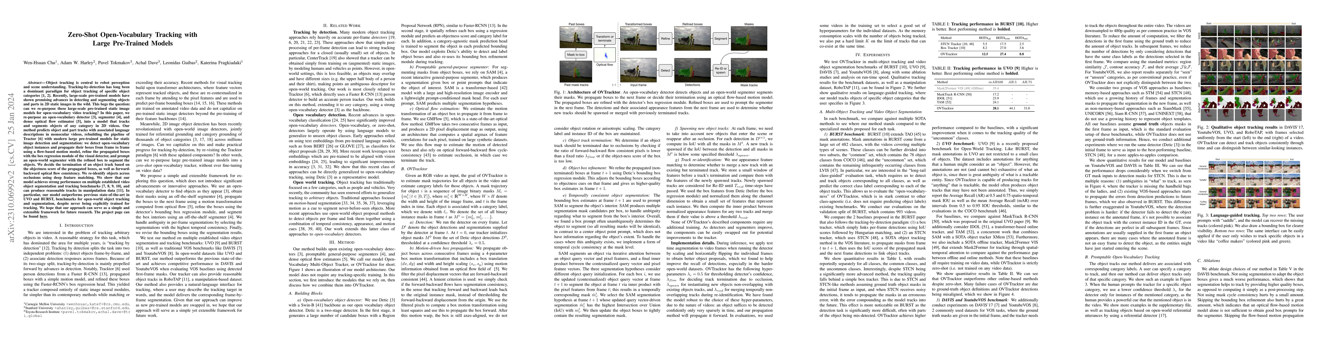 Thumbnail for Zero-Shot Open-Vocabulary Tracking with Large Pre-Trained Models